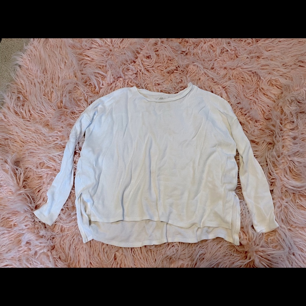 Aerie Real Soft White Long Sleeve